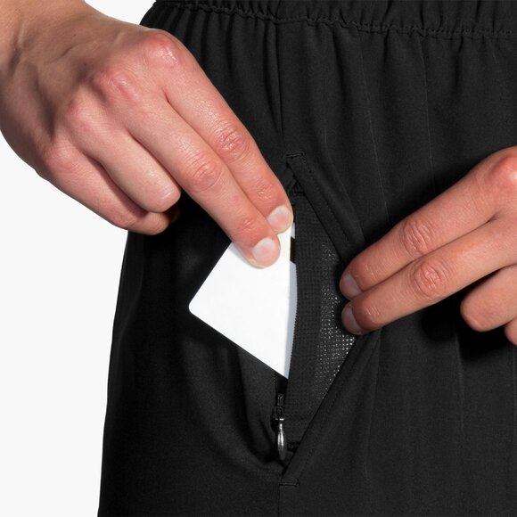 Women's Brooks Shakeout Running Pants Black XL Elastic Waist Workout Gym Core - Picture 6 of 16